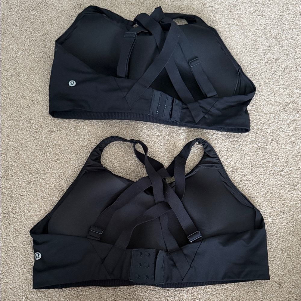 lululemon athletica Black High impact Crossback Sports Bra Duo - Picture 2 of 4